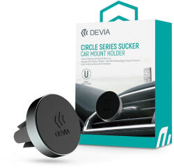 DEVIA Circle Series mágneses autós tartó szellőzőrácsba - szürke/fekete