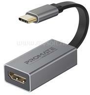 PROMATE Átalakító - MEDIALINK H1 (USB-C adapter, 1x4K HDMI, szürke) (MEDIALINK-H1. GREY) (MEDIALINK-H1.GREY) - mysoft