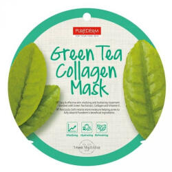 Purederm Masca faciala cu colagen, vitamina E si extract de ceai verde 1buc (PD807)