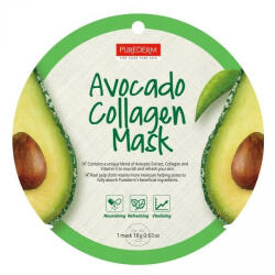 Purederm Masca faciala cu colagen, vitamina E si extract de avocado 1buc (PD802)