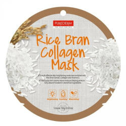 Purederm Masca faciala cu colagen, vitamina E si extract de orez 1buc (PD811) Masca de fata