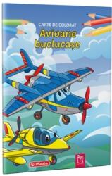 Herlitz Carte de colorat A4, 16 pagini, Avioane buclucase, Herlitz HZ9493190