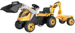Smoby tractor cu pedale si remorca Builder Max 3 ani+ Galben