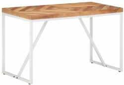 vidaXL tömör akác és mangófa étkezőasztal 120 x 60 x 76 cm (323545) - pepita