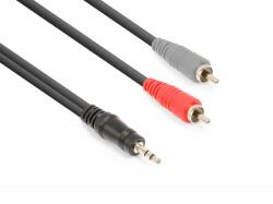 VONYX CX334-6 sztereo jelkábel (3, 5 mm Jack - 2x RCA) - (6 m) (177777)