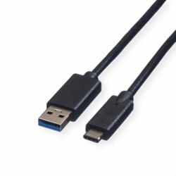 Roline Green Cablu USB 3.2-A la USB type C T-T 1m Negru, Roline Green 11.44. 9011 (11.44.9011-10)