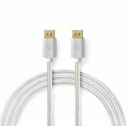 Nedis Cablu Displayport 8K60Hz/4K240Hz 2m brodat Silver, Nedis CCTB37014AL20 (CCTB37014AL20)