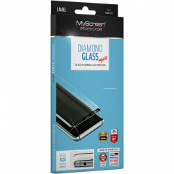 OPPO A57 5G / A57s / A58 / A58x / A77 5G / A78 5G / A1x, Kijelzővédő fólia, ütésálló fólia (az íves részre is! ), MyScreen Protector, Diamond Glass (Edzett gyémántüveg), 3D Full Cover, fekete