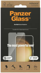  Samsung Galaxy S23 Plus SM-S916, Kijelzővédő fólia, ütésálló fólia (az íves részre is! ), Tempered Glass (edzett üveg), 3D Full Cover, Panzer Ultra Wide Fit, Clear - tok-shop