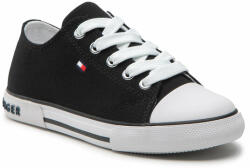 Tommy Hilfiger Teniși Tommy Hilfiger Low Cut Lace-Up Sneaker T3X4-32207-0890 M Black 999