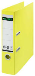 Leitz Iratrendező, 80 mm, A4, karton, újrahasznosított, LEITZ "180 Recycle", sárga (E10180015) (E10180015)