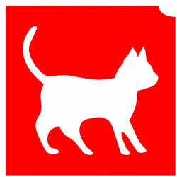 KiviArt 4x4cm Csillámtetoválás sablon 01 cica