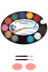 PXP Professional Colours PXP 12 alapszín paletta 2 szivaccsal és 2 ecsettel