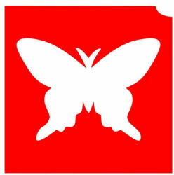 KiviArt 4x4cm Csillámtetoválás sablon 04 lepke