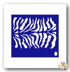 Body Deco Arcfestő sablon - Zebra minta