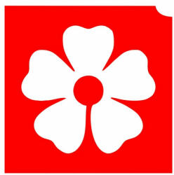 KiviArt 4x4cm Csillámtetoválás sablon 13 virág