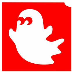 KiviArt 4x4cm Csillámtetoválás sablon 10 szellem