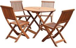 Strend Pro kerti bútor szett (asztal + 4 szék) LEQ GULDBORG (802295)