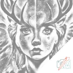  PontPöttyöző - Állatvédő Méret: 50x50cm, Keretezés: Keret nélkül (csak a vászon), Szín: Fekete