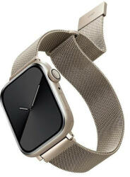 UNIQ Apple Watch 4/5/6/7/SE, okosóra szíj, fém, ezüst "starlight" , 42/44/45mm, UNIQ - bluedigital