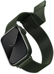UNIQ Apple Watch 4/5/6/7/SE, okosóra szíj, fém, zöld, 42/44/45mm, UNIQ - bluedigital