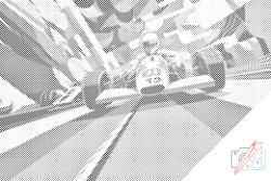  PontPöttyöző - Forma-1-es verseny Méret: 40x60cm, Keretezés: Keret nélkül (csak a vászon), Szín: Kék