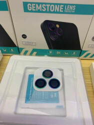 DEVIA iPhone 12 Pro (6, 1") ezüst kamera lencsevédő üvegfólia - bluedigital