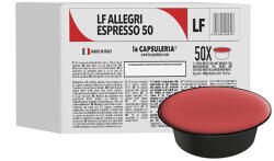 La Capsuleria Cafea Allegri Espresso, 50 capsule compatibile Lavazza Firma , La Capsuleria (LF01)