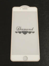 Apple 7 / 8 / SE 2020 / SE 2022 (4, 7") előlapi üvegfólia, 3D, fehér-arany, Diamond - bluedigital