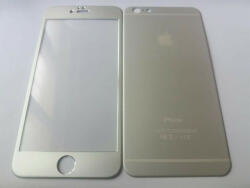 Apple 6 6S Plus (5, 5") ezüst (silver) teljes (ívelt) elő + hátlapi üvegfólia - bluedigital