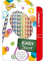 STABILO Creioane triunghiulare STABILO EASYcolors pentru stângaci, 12 buc