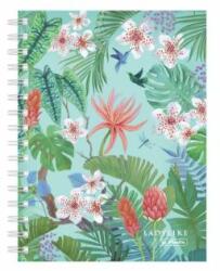 Herlitz Bloc notes Herlitz Ladylike A5, 100 de coli, pătrat cu motive Jungle și Butterfly