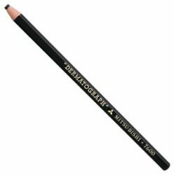 UNI Mitsubishi Pencil Creion colorat uni DERMATOGRAF 7600 negru