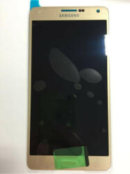 Samsung Galaxy A7 LCD + érintőpanel, gyári, arany, SM-A700 - bluedigital