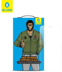 Blueo Samsung Galaxy S23 Plus előlapi üvegfólia, edzett, hajlított, fekete keret, 9H, SM-S916, 5D Full Glue, Mr. Monkey
