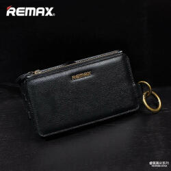 REMAX fekete bőr pénztárca tok iPhone 6 6S Plus (5, 5")
