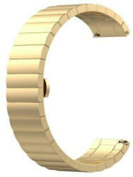 Beline arany okosóra fém szíj 20mm, Samsung Galaxy Watch / Watch Active / Garmin / Huawei Watch GT2 42mm - bluedigital