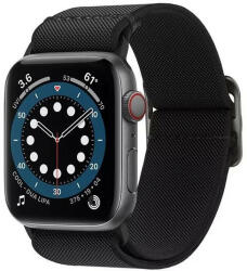 Spigen Apple Watch 4/5/6/7/SE, okosóra szíj, szövet, fekete, 38/40/41mm, Spigen