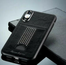 REMAX RM-1668 iPhone X / XS (5, 8") fekete bankkártya tartós műbőr hátlap tok - bluedigital