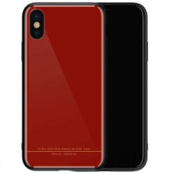 REMAX RM-1653 iPhone X / XS (5, 8") piros fényes hátlap tok