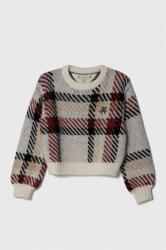 Tommy Hilfiger gyerek gyapjúkeverékből készült pulóver fehér, meleg - fehér 128