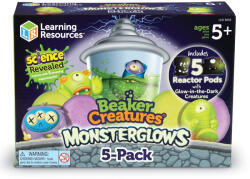 Learning Resources Beaker Creatures Monsterglows - Pachet de 5