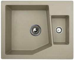 Metalac Linea M 1.5D Metalac Xgranit Gránit Mosogatótálca - Extra mély, Egymedencés, Pezsgő (192043)