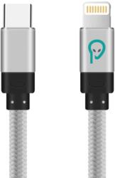 Spacer Cablu de date Spacer Pentru Smartphone USB Type-C La Iphone Lightning 1.8m Argintiu (SPDC-LIGHT-TYPEC-BRD-SL-1.8)