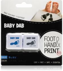 Baby Dab Foot & Hand Print Blue & Grey cerneală pentru amprente copii 2 buc