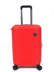 Touareg négykerekes piros kis bőrönd TG663 S-piros - borond-aruhaz