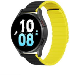 Dux Ducis Universal Magnetic Samsung Galaxy Watch 3 45mm / S3 / Huawei Watch Ultimate / GT3 SE 46mm Dux Ducis Strap (22mm LD Version) - Black / Yellow - vexio