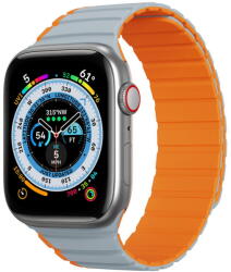 Dux Ducis Magnetic Apple Watch Ultra, SE, 8, 7, 6, 5, 4, 3, 2, 1 (49, 45, 44, 42 mm) Dux Ducis Strap (LD Version) - Gray Orange - vexio