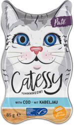 Catessy Catessy Tăvițe Paté cu bucățele de cod - 18 x 85 g