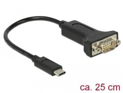 Delock Adapter, USB Type-C 1 db soros DB9 RS-232